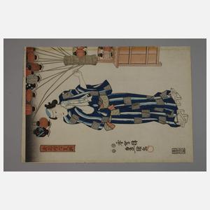 Farbholzschnitt Utagawa Kunisada (Toyokuni III.)