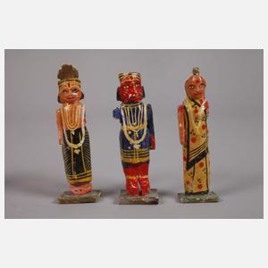 Konvolut figürliche Schnitzereien