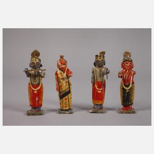 Konvolut figürliche Schnitzereien