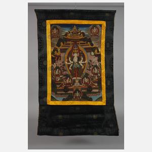 Thangka Die Barmherzigkeit