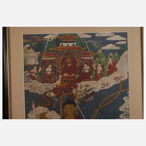 Thangka Stehender Buddha Shakyamuni