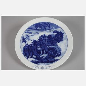Meissen patriotischer Wandteller "Masuren"
