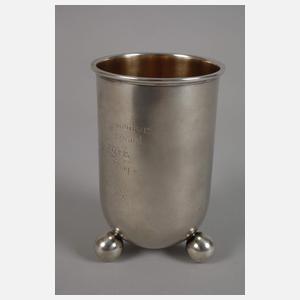 Offiziersgeschenk Silberbecher