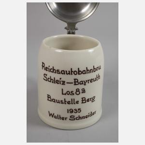 Andenkenkrug Reichsautobahn