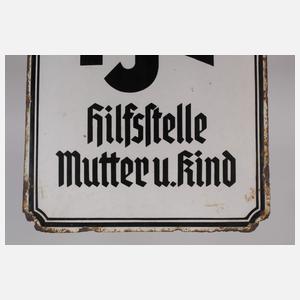 Emailleschild NS-Volkshilfe