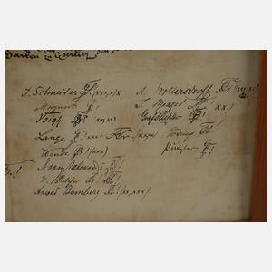 Andenkenblatt Studententreffen Görlitz