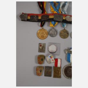 Konvolut Medaillen und Abzeichen Turnerschaft