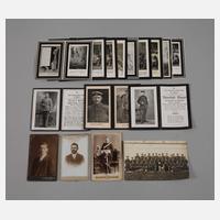Konvolut Sterbebilder 1. Weltkrieg111