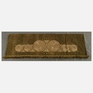 Drei Schabracken Kurbelstickerei