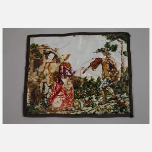 Feine Seidenstickerei