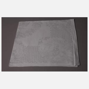 Gebilddamast Mitteldecke Vogeldekor