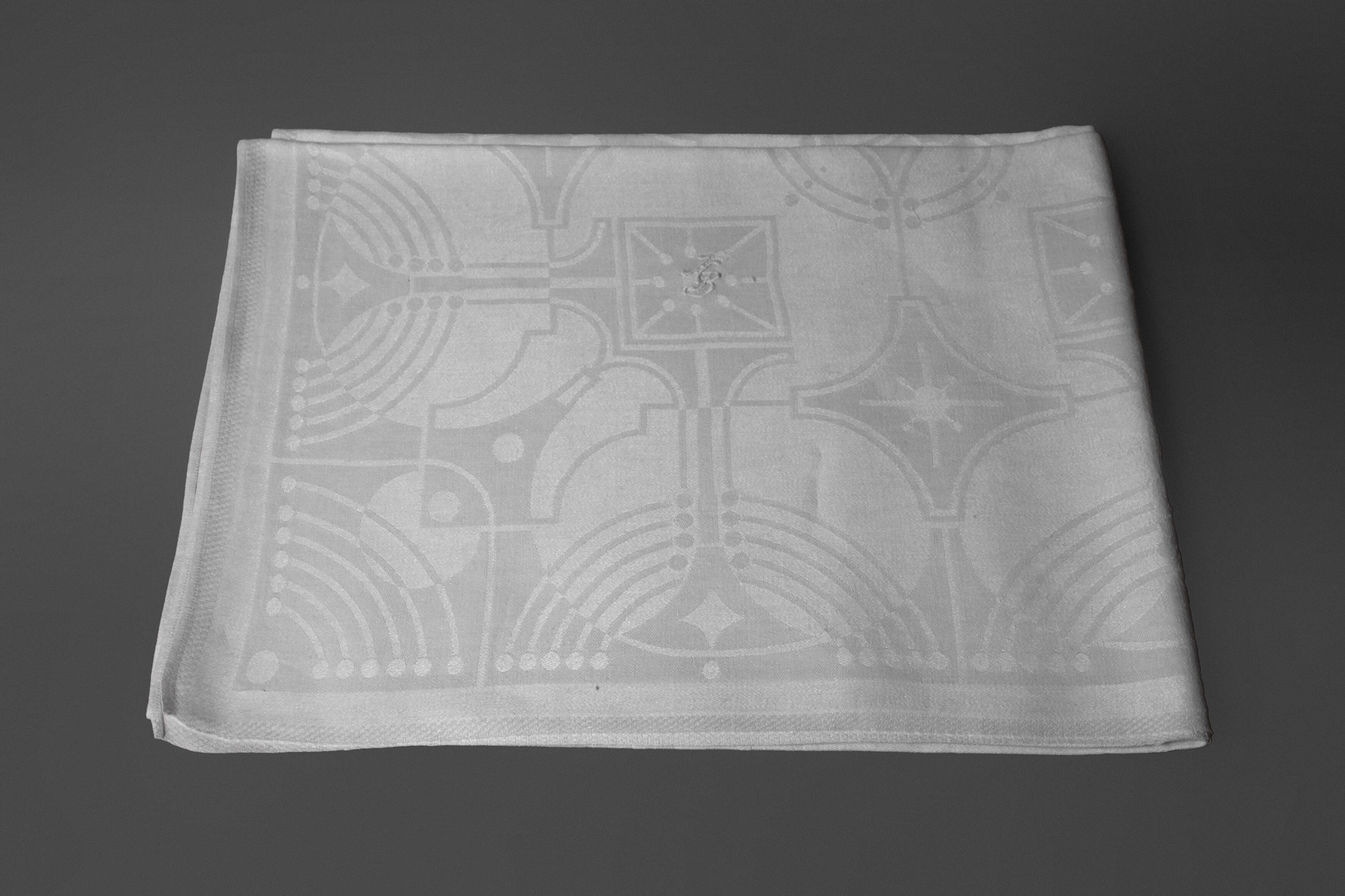 Tischtuch geometrischer Jugendstildekor