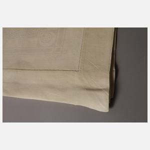 Zartgelbes Tafeltuch geometrischer Dekor