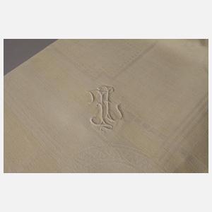 Zartgelbes Tafeltuch geometrischer Dekor