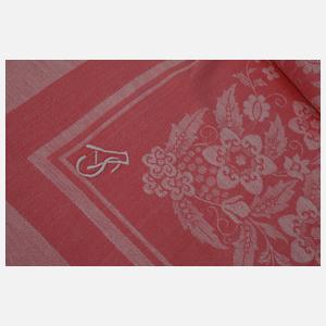 Roséfarbene Tafelgarnitur Girlandendekor