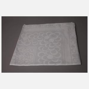 Zwei quadratische Tischtücher geometrischer Dekor