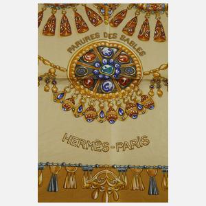 Seidentuch Hermès "Parures des Sables"