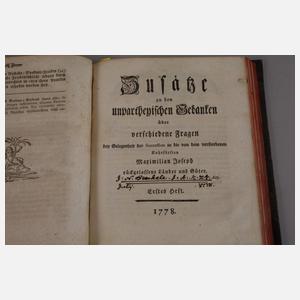 Unpartheyische Gedanken 1778