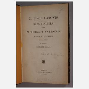 M. Porci Catonis de Agri Cultura