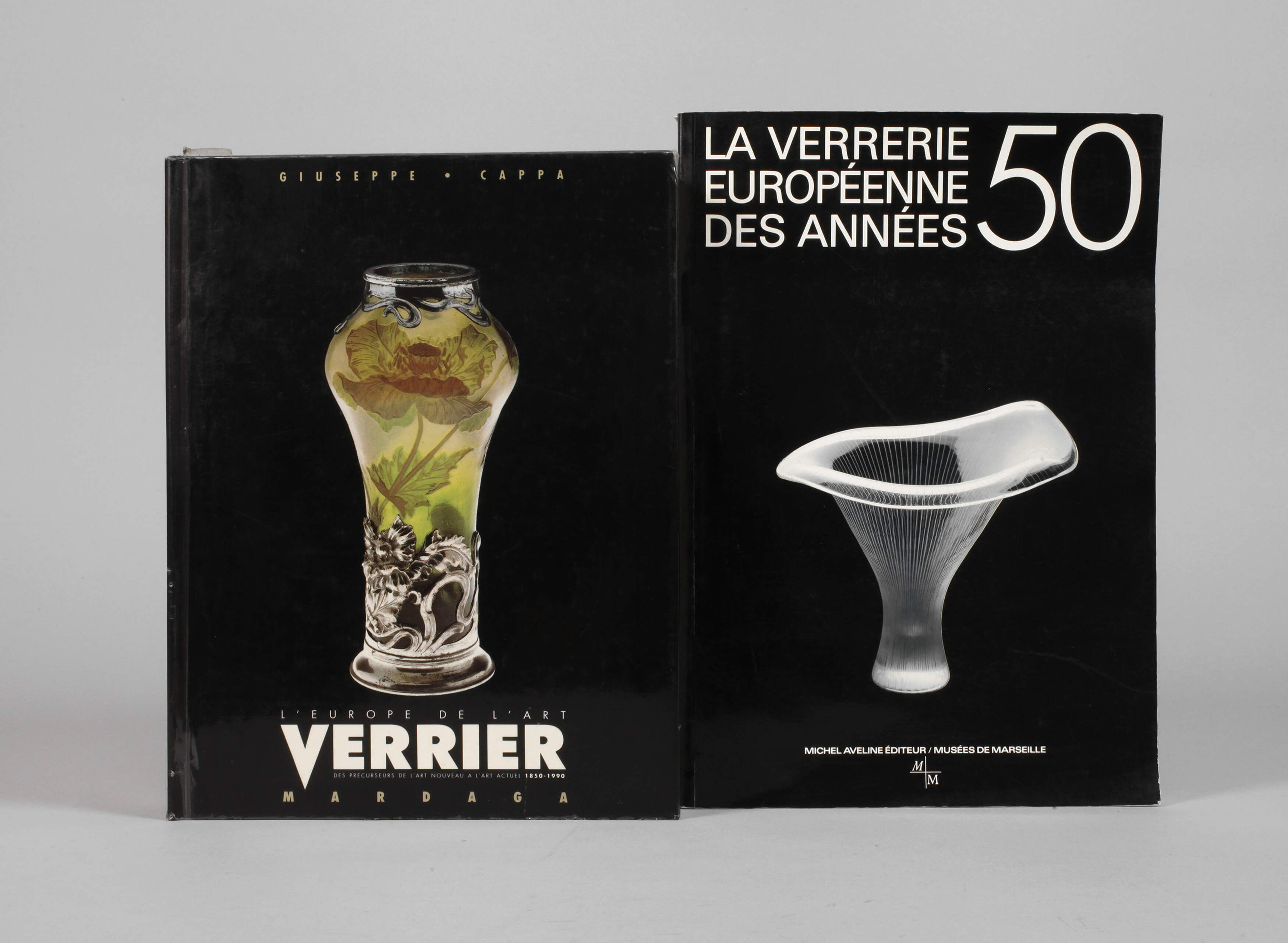Zwei Fachbücher Glas Französisch