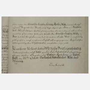 Adelsbrief Schwarzburg