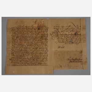 Drei Urkunden Sachsen