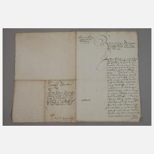 Drei Urkunden Sachsen