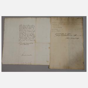 Drei Urkunden Sachsen