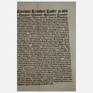 Urkunde Kaiser Leopold I.