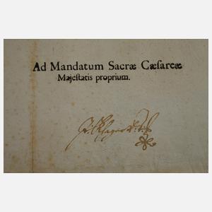 Urkunde Kaiser Leopold I.