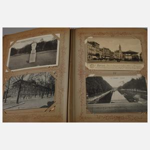 Drei Ansichtskartenalben Belgien