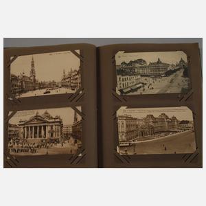 Drei Ansichtskartenalben Belgien