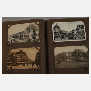 Drei Ansichtskartenalben Belgien