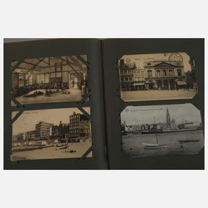 Drei Ansichtskartenalben Belgien