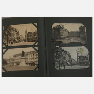 Drei Ansichtskartenalben Belgien