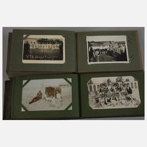 Zwei Postkartenalben Sport und Freizeit