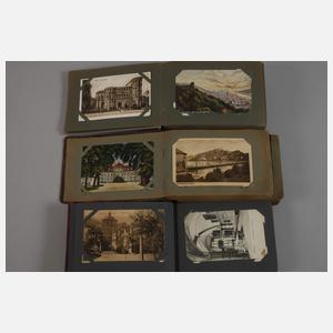 Drei Ansichtskartenalben Westdeutschland