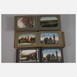 Drei Ansichtskartenalben Westdeutschland