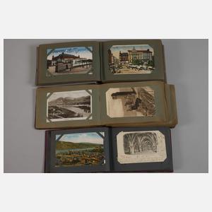 Drei Ansichtskartenalben Westdeutschland
