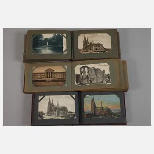 Drei Ansichtskartenalben Westdeutschland