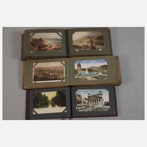 Drei Ansichtskartenalben Westdeutschland