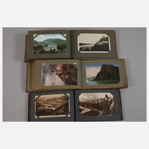Drei Ansichtskartenalben Westdeutschland