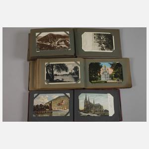 Drei Ansichtskartenalben Westdeutschland