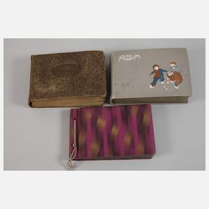 Drei Ansichtskartenalben Westdeutschland