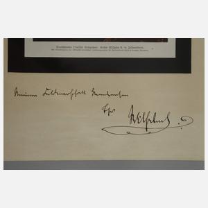 Autograph Kaiser Wilhelm II.