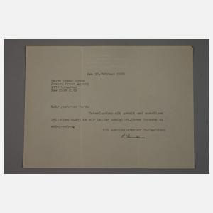Albert Einstein,  Brief mit Autograph