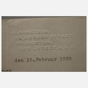 Albert Einstein,  Brief mit Autograph