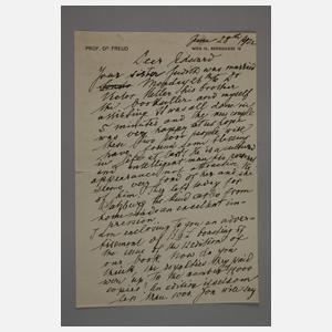 Sigmund Freud, Brief mit Autograph