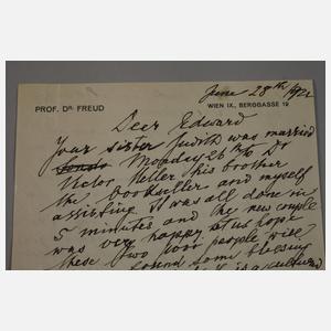 Sigmund Freud, Brief mit Autograph