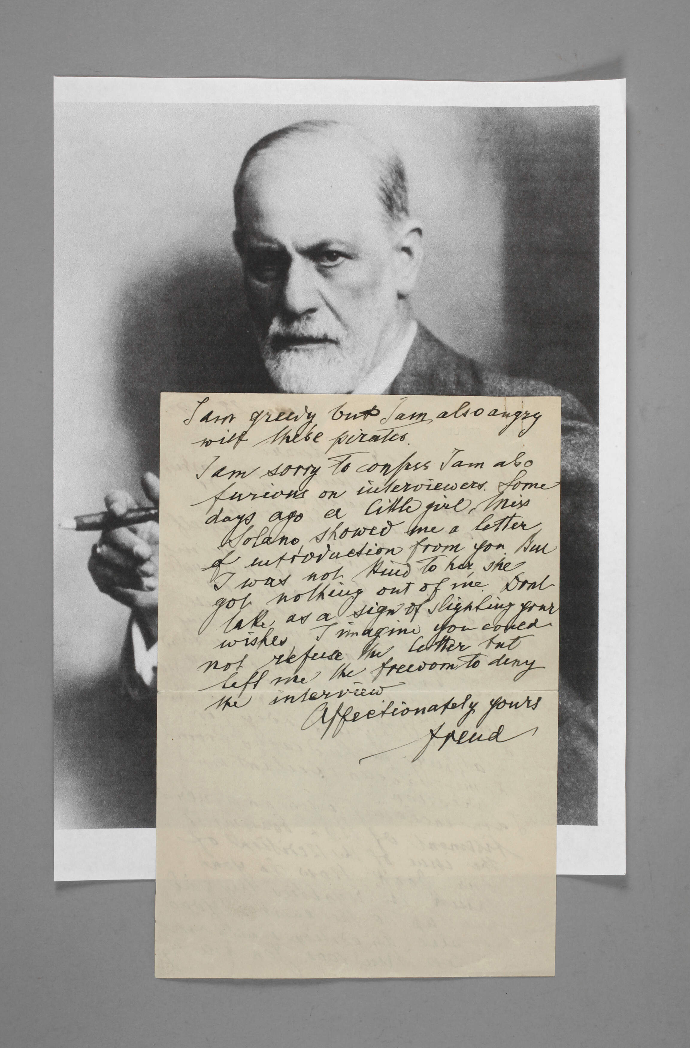 Sigmund Freud, Brief mit Autograph